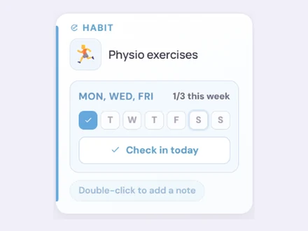 HeadTidy habit card